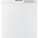 Vit diskmaskin från Electrolux med en kontrollpanel på ovansidan som har en på/av-knapp och flera olika diskprogram.